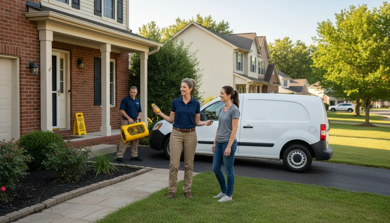 Water restoration image for Dehumidification And Cleanup Services in Stanchfield, MN